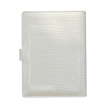 Load image into Gallery viewer, Croc White 6-ring Agenda Cover | A5