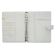 Load image into Gallery viewer, White 6-Ring Agenda Cover | A5