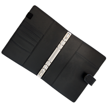 Load image into Gallery viewer, Croc Black 6-Ring Agenda Cover | A5