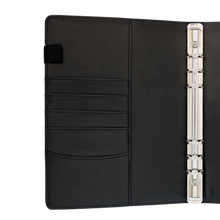 Load image into Gallery viewer, Croc Black 6-Ring Agenda Cover | A5