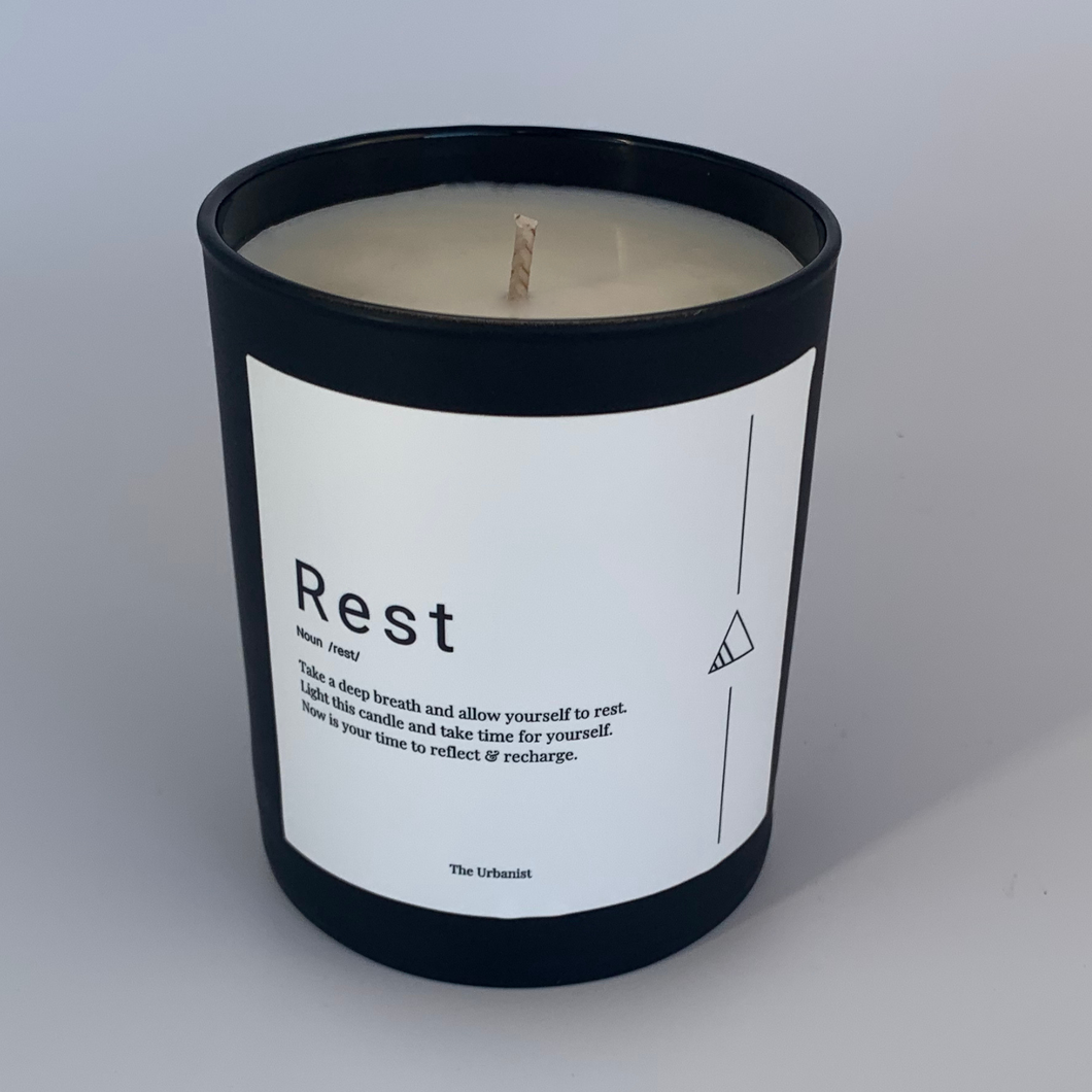 Rest Soy Candle with Cotton Wick