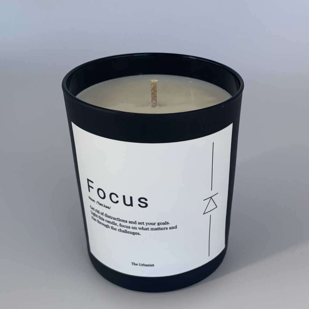 Focus Soy Candle with Cotton Wick